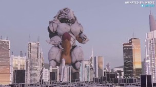 Macro Krogan Muscle Hyper Growth Animation