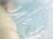 Pregnant mermaid in whirpool/ belly inflation/water belly enema/water belly bulge 3/16