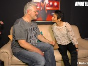 AMATEUR EURO - Skinny Mature Brings Her Shaved Pussy To Climax 2/16