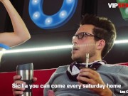 VIP SEX VAULT - Hot Brunette Claudia Bavel Enjoys Her Very First Threesome 7/16