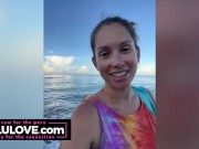 Brunette babe playing w/ long hair, bun drops, hairjob JOI mixed w/ clips of candid daily life & beach adventures - Lelu Love 10/16