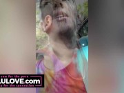 Brunette babe playing w/ long hair, bun drops, hairjob JOI mixed w/ clips of candid daily life & beach adventures - Lelu Love 6/16