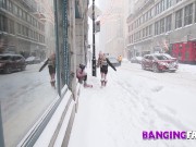 A Babe fucked hard by her StepBrother in Winter 1/16