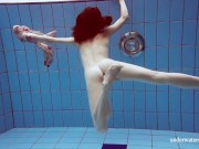 Swimming pool erotic babe Martina horny and naked 10/16