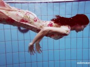 Swimming pool erotic babe Martina horny and naked 2/16