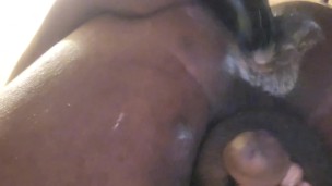 Creamy anal ends in cum no hands