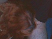 I pick up my stepsister from school she gets horny in the car caught her I fuck her Asian Public sex 13/16