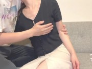 【個人撮影】甘いイチャイチャに興奮した可愛い彼女が彼氏を襲う♡フェラから騎乗位で生挿入♡ 日本人素人カップルの日常♡／Japanese amateur hentai ／色白／美少女 1/16