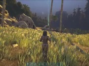 Girl hits big tree 15/16