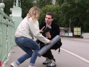 Occasional meeting ends for cute gal with awesome encounter 1/16