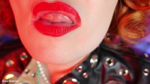 ASMR mukbang: food fetish - eating chocolate - latex rubber MILF blogger