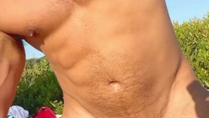 Sucking and fucking at the gay nudist beach