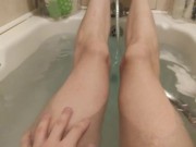 Very skinny lad shows off his amazing legs women have competition now 4/16