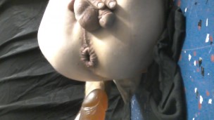 dildo ride in the garage while the wife is inside