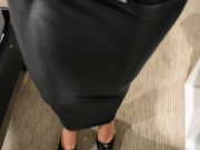 Bound in Leather Straightjacket and Hobble Dress - Screenshot 10 of 16 - Bdsm