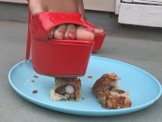 trampling, stomping, crushing, food porn, crush, crushing, heels, high heels, stomp, foot, feet, sol 14/16