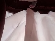 Massaging cock after masturbation cum 16/16