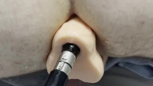 Lance Takes Sex Machine Cock Doggie Style