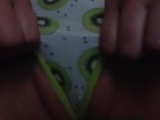Sexy milf has a wet, fat pussy surprise under her kiwi panties for you 11/16