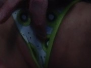 Sexy milf has a wet, fat pussy surprise under her kiwi panties for you 8/16