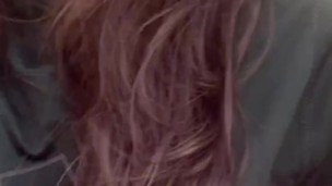 Two lesbians touch each other to orgasm on the corner of a town trying to avoid being seen by anyone