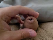 Twink teases small Uncut Cock 3/16