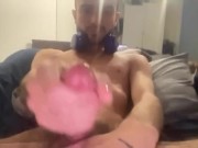 STROKING BIG WHITE COCK - BWC JERKING DICK 13/16
