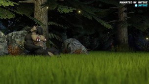 Two Deathclaws Growing and Fucking Animation
