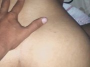 En cuatro con mi novia y me corro en encima de ella casero!! 13/16