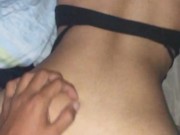 En cuatro con mi novia y me corro en encima de ella casero!! 9/16