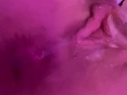 Teen slut fucking herself with dildo pussy dripping cum 14/16