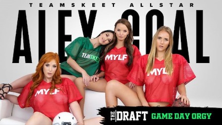 TeamSkeet - The Draft Series: Fantasy Football Game Day Orgy With Alex Coal And Three Busty Milfs