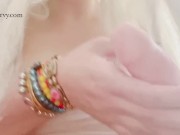 The many bracelets dildo jerk off!  2/16