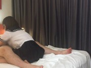 【メンズエステ裏講習】人気ナンバーワンの美女セラピストに生挿入したら喜んで腰を振ってたから中にたっぷり出してあげたｗｗｗ 6/16