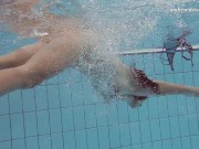 Czech teen Sima in the public swimming pool nude 11/16