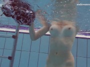 Czech teen Sima in the public swimming pool nude 5/16