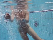 Czech teen Sima in the public swimming pool nude 6/16