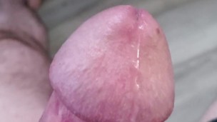 Closeup cock stroking