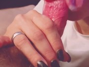 Blowjob with cum in mouth 7/16