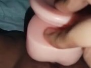 Dildo on my pussy 1/16