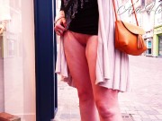 MILF Flashing her pussy in the street 13/16