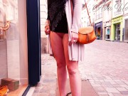 MILF Flashing her pussy in the street 8/16