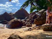 Sandy Beaches and Cute Babes Fucked In Public Nature 8/16