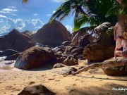 Sandy Beaches and Cute Babes Fucked In Public Nature (TEASER)