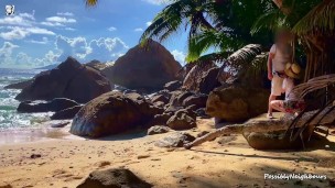 Sandy Beaches and Cute Babes Fucked In Public Nature (TEASER)