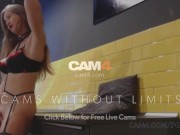 Stella Cardo Hot Girl Masturbating In The Kitchen, shaking Orgasm, Hot Cam Girl Sexy Lingrier Black Heels 1/16