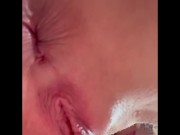 19 year old slut squatting over camera playing with creamy pussy 4/16