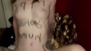 USING My SLUTTY BODY pt2 fansly: daddieslittleslxt