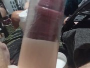 I pump my uncut cock with a penis pump 11/16