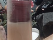 I pump my uncut cock with a penis pump 8/16